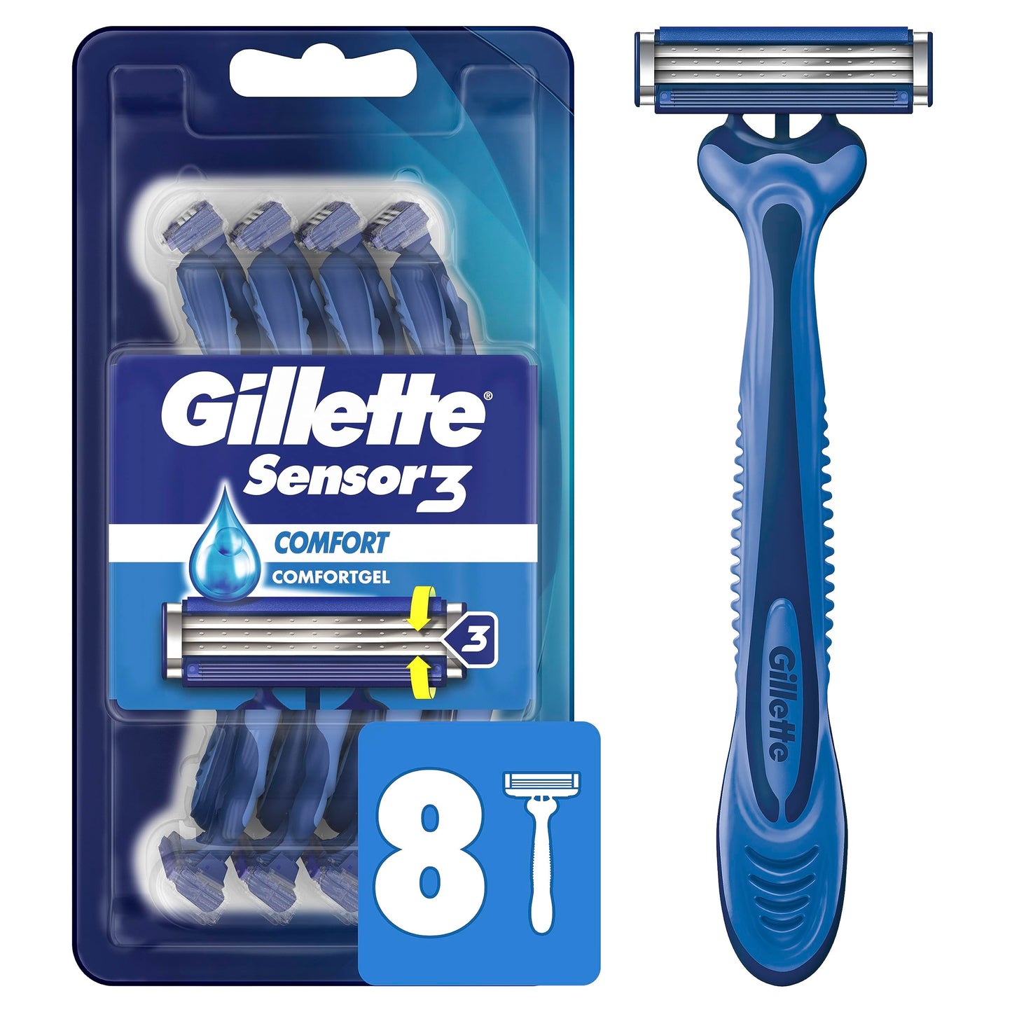 GILETTE SENSOR 3 SHAVING STICK SINGLE STICK 6S