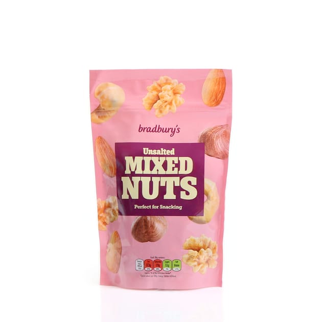BRADBURY'S UNSALTED MIXED NUTS