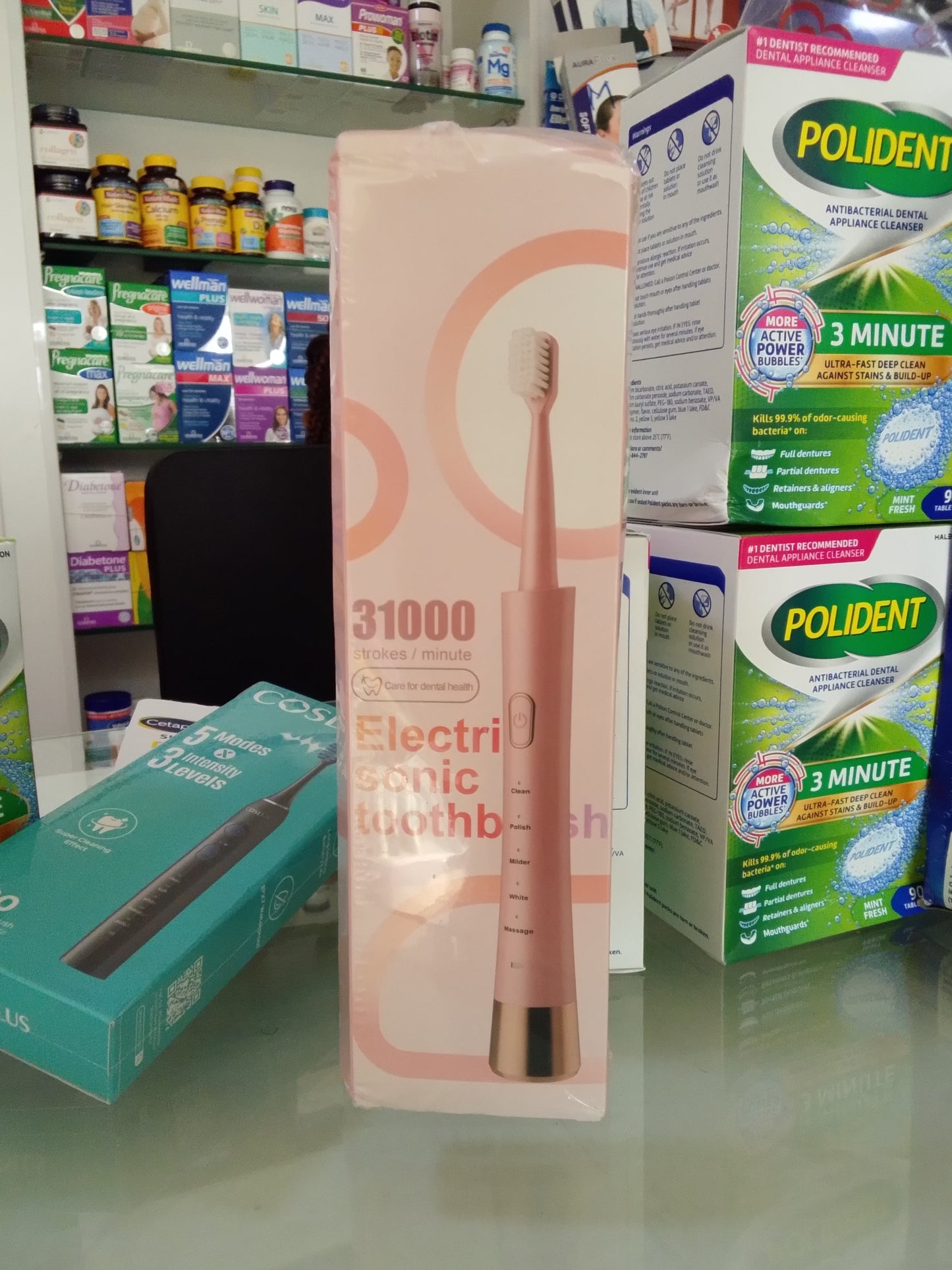 ELECTRIC SONIC TOOTHBRUSH PINK