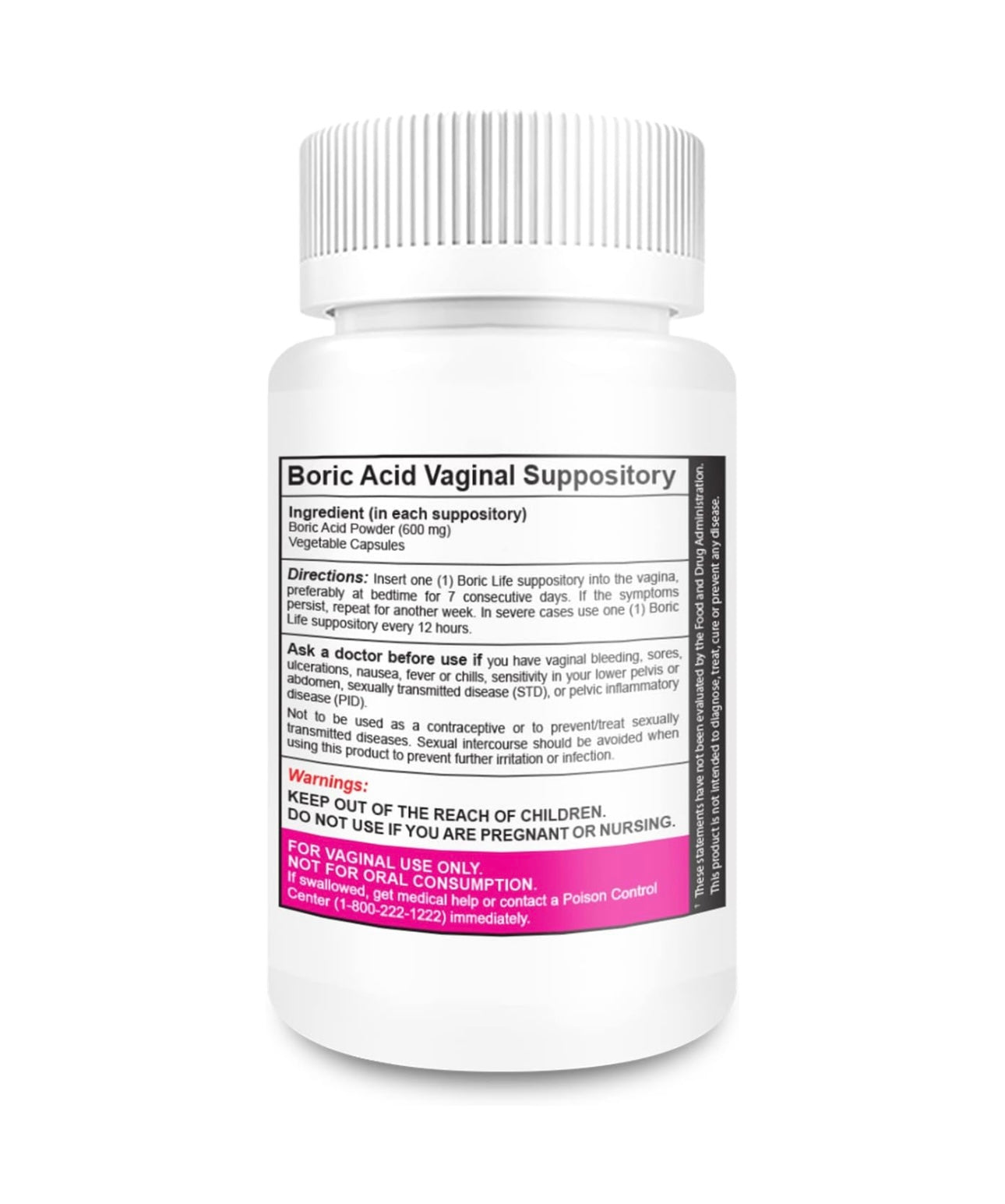 Nutra Blast Boric acid Vaginal suppositories