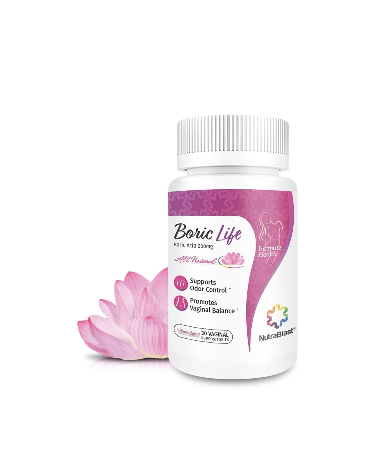 Nutra Blast Boric acid Vaginal suppositories