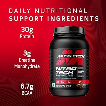 MUSCLE TECH NITRO TECH WHEY PROTIEN 998G