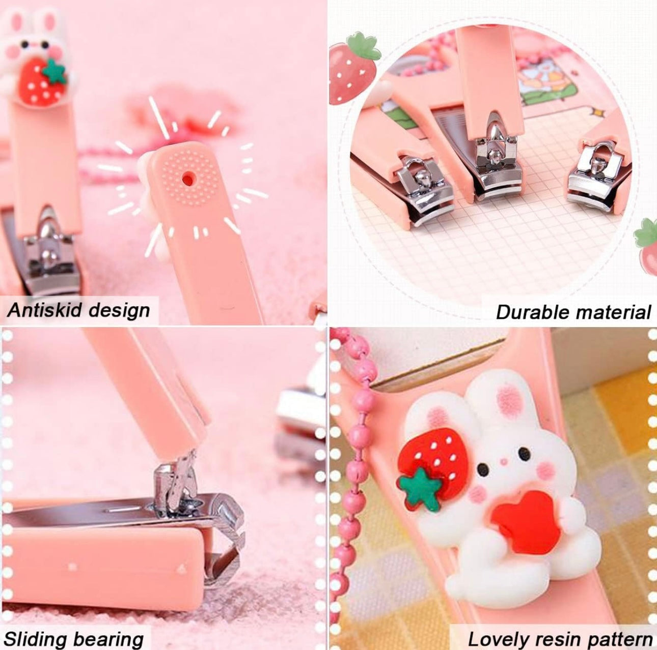 Pink nail clip