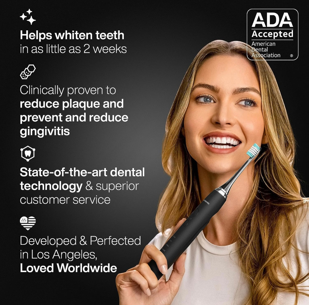 Aquasonic Black Series Ultra Electric Toothbrush