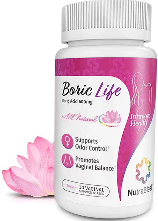 BORIC LIFE BORIC ACID VAGINAL PESSARY 600MG 30'S