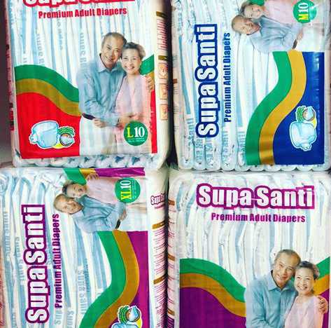 SUPER SANTI ADULT DIAPER  LARGE