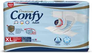 CONFY ADULT DIAPERS XL 30S