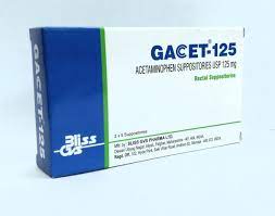 GACET 125MG SUPP (PARA)