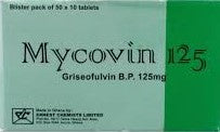 MYCOVIN TABS 125MG (GRISEOFULVIN)