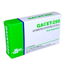 GACET 250MG SUPPOSITORY (PARA)