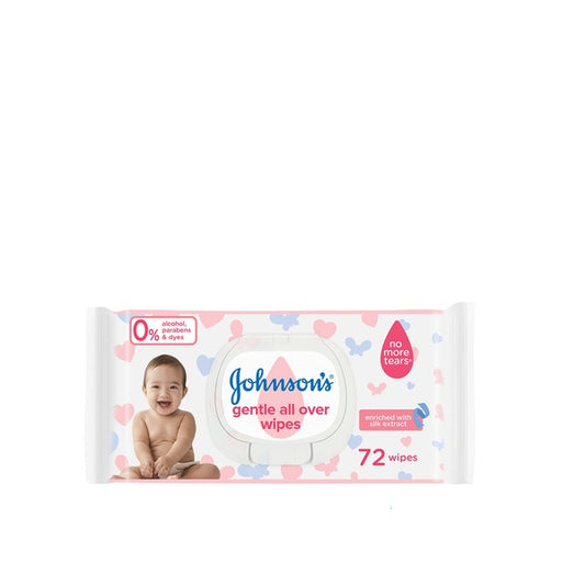 JOHNSON'S BABY WIPES 72S