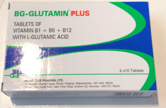BG-GLUTAMIN PLUS TABS 20S