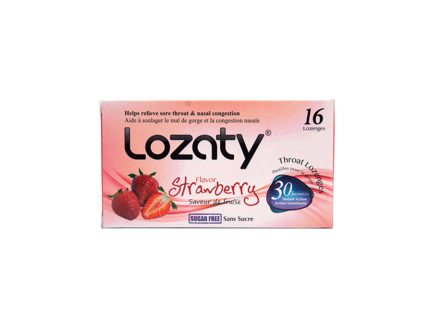 LOZATY STRAWBERRY LOZENGES 16S