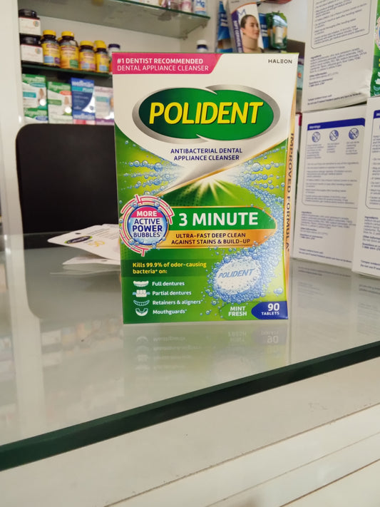POLIDENT DENTAL CLEANSER TABS 90s