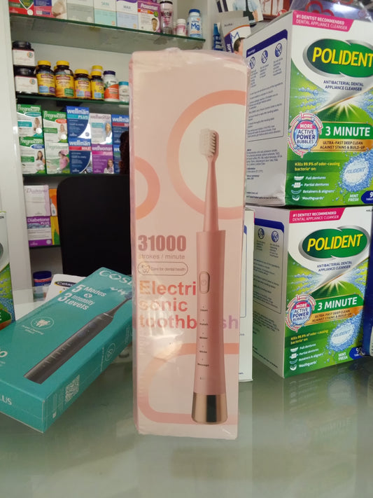 ELECTRIC SONIC TOOTHBRUSH PINK
